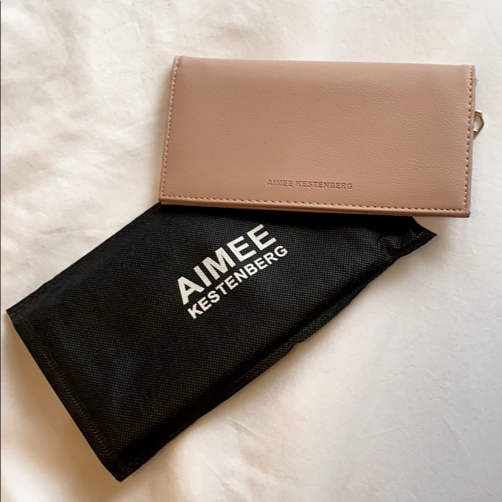 New! AIMEE KESTENBERG Marietta Wallet - Blush/Gold